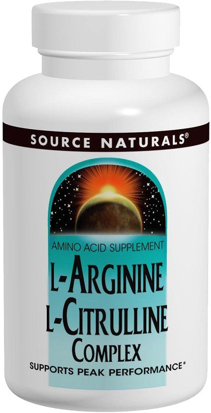 L-Arginine L-Citrulline Complex 1,000 mg, 240 Tablets , Brand_Source Naturals Form_Tablets Potency_1000 mg Size_240 Tabs