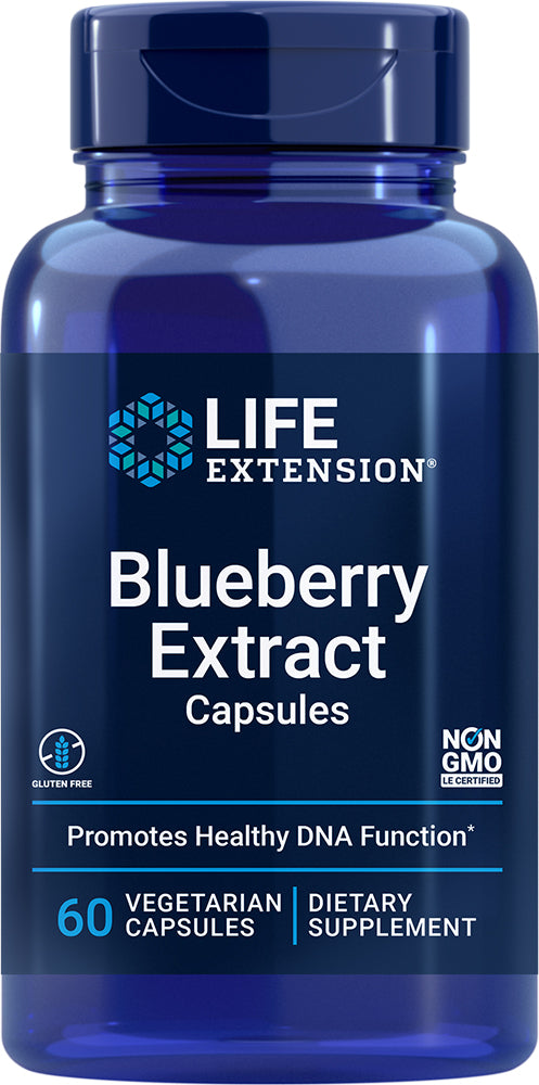 Blueberry Extract, 60 Vegetarian Capsules , Brand_Life Extension Form_Vegetarian Capsules Size_60 Caps