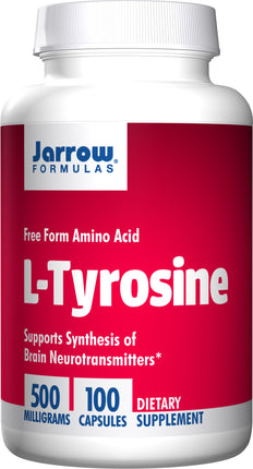 L-Tyrosine, 500 mg, 100 Capsules , Brand_Jarrow Formulas Form_Capsules Potency_500 mg Size_100 Caps