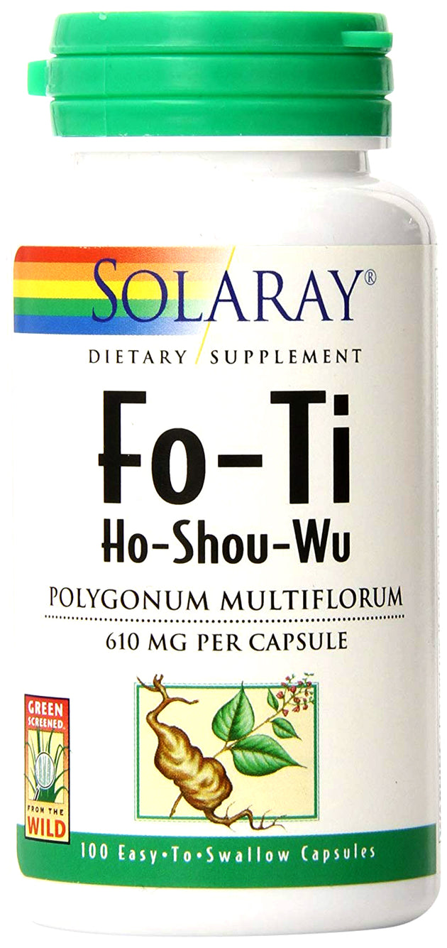 Fo-Ti 610 mg, 100 Capsules , Brand_Solaray Potency_10 mg Size_100 Caps
