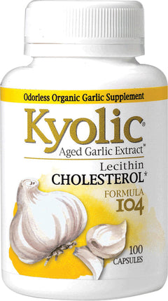 Aged Garlic Extract™ Cholesterol Formula 104, 100 Capsules , Brand_Kyolic Form_Capsules Size_100 Caps