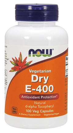 Vitamin E-400 Dry, 100 Veg Capsules , Brand_NOW Foods Form_Veg Capsules Size_100 Caps