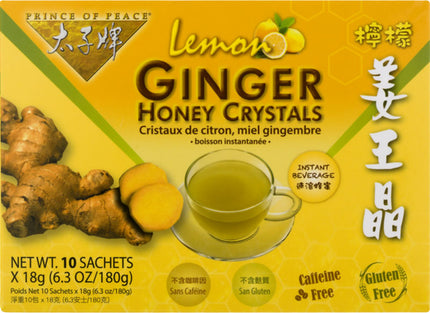 Ginger Honey Crystals with Honey, 10 Sachets