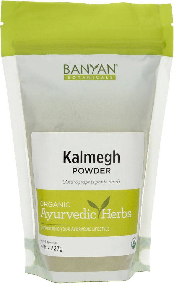 Kalmegh (Organic), 0.5 Lbs (227 g) Powder , Ayurveda Ayurveda Rasa_Bitter Ayurveda Vipaka_Pungent Ayurveda Virya_Cooling Brand_Banyan Botanicals Form_Powder Size_0.5 Lbs