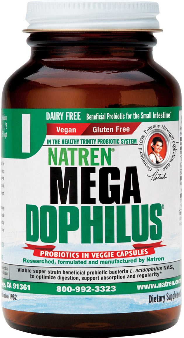 MegaDophilus®, 90 Vegetarian Capsules , Brand_Natren Form_Vegetarian Capsules Size_90 Caps