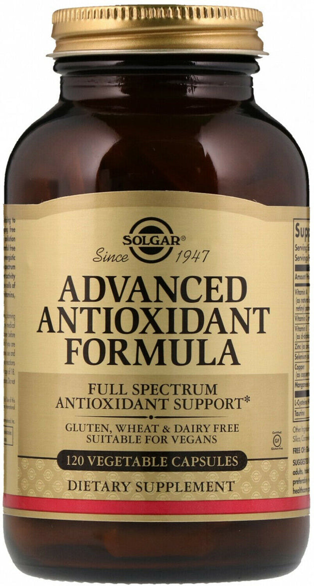 Advanced Antioxidant Formula, 120 Vegetable Capsules , Brand_Solgar Form_Vegetable Capsules Size_120 Caps