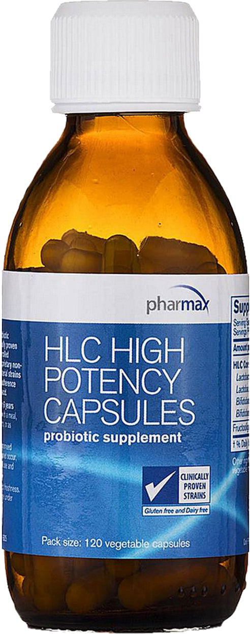 HLC High Potency Capsules Probiotic Supplement, 120 Vegetarian Capsules ,