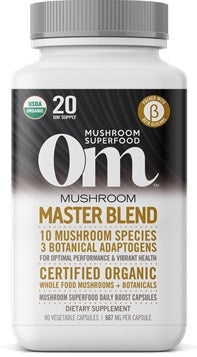 Mushroom Master Blend, 80 caps , Brand_OM Organic Mushroom Nutrition Form_Capsules