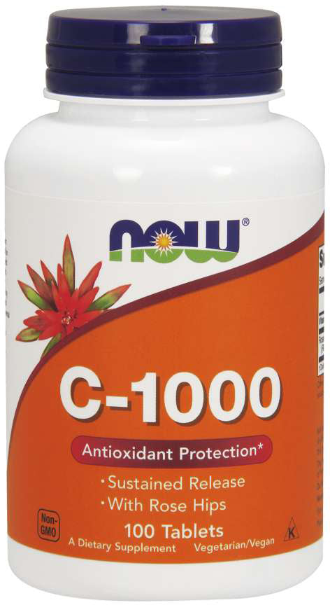 Vitamin C-1000 RH Sustained Release, 100 Tablets , Brand_NOW Foods Form_Tablets Size_100 Tabs