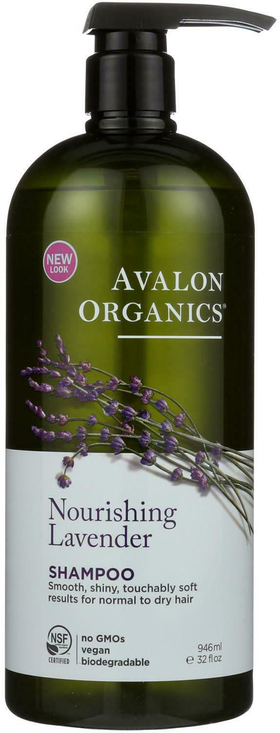Nourishing Shampoo, Lavender Fragrance, 32 Fl Oz (946 mL) Liquid , Brand_Avalon Organics Form_Liquid Size_32 Fl Oz