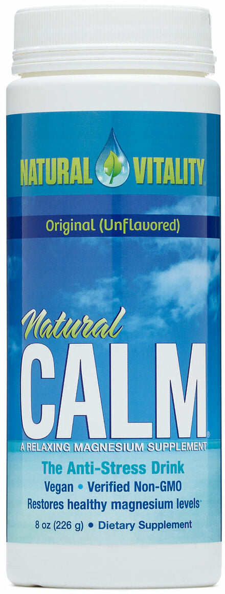 Natural Calm The Anti-Stress Drink, Original Unflavored, 8 Oz (226 g) Powder , Brand_Natural Vitality Form_Powder Size_8 Oz