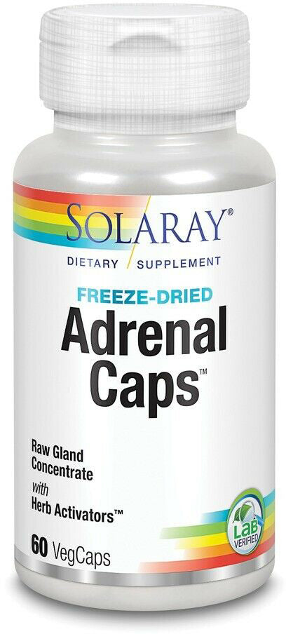 Adrenal 170 mg, 60 Capsules , Brand_Solaray Form_Capsules Potency_170 mg Size_60 Caps