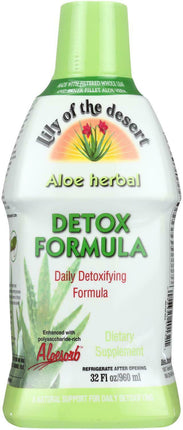 Aloe Herbal Detox Formula, 32 Fl Oz (960 mL) , Brand_Lily of the Desert Form_Liquid Size_32 Fl Oz