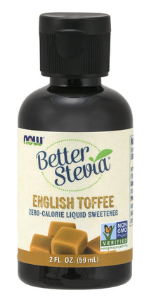 BetterStevia&reg; Liquid, English Toffee, 2 fl oz. , Brand_NOW Foods Form_Liquid Size_2 Fl Oz