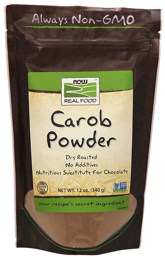 Carob Powder, Dry Roasted, 12 Oz Powder , Brand_NOW Foods Form_Powder Size_12 Oz