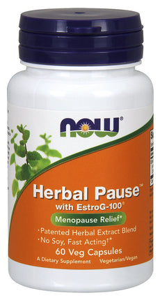 Herbal Pause with EstroG-100&reg;, 60 Veg Capsules , Brand_NOW Foods Form_Veg Capsules Size_60 Caps