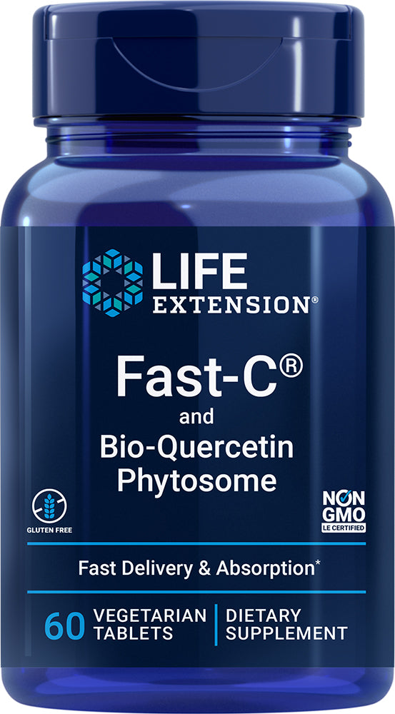 Fast-C® and Bio-Quercetin Phytosome, 60 Vegetarian Tablets ,