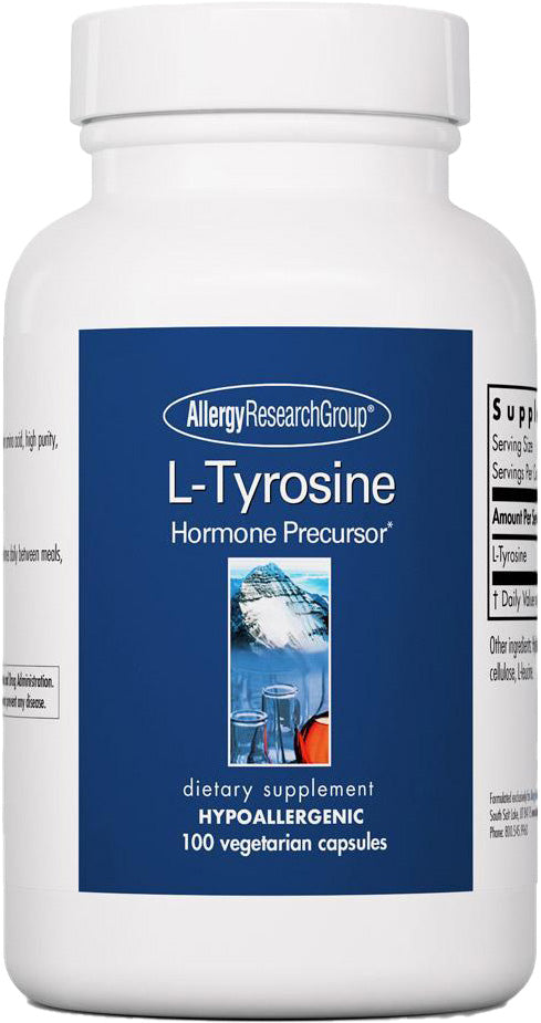 L-Tyrosine, 500 mg, 100 Vegetarian Capsules , Brand_Allergy Research Group