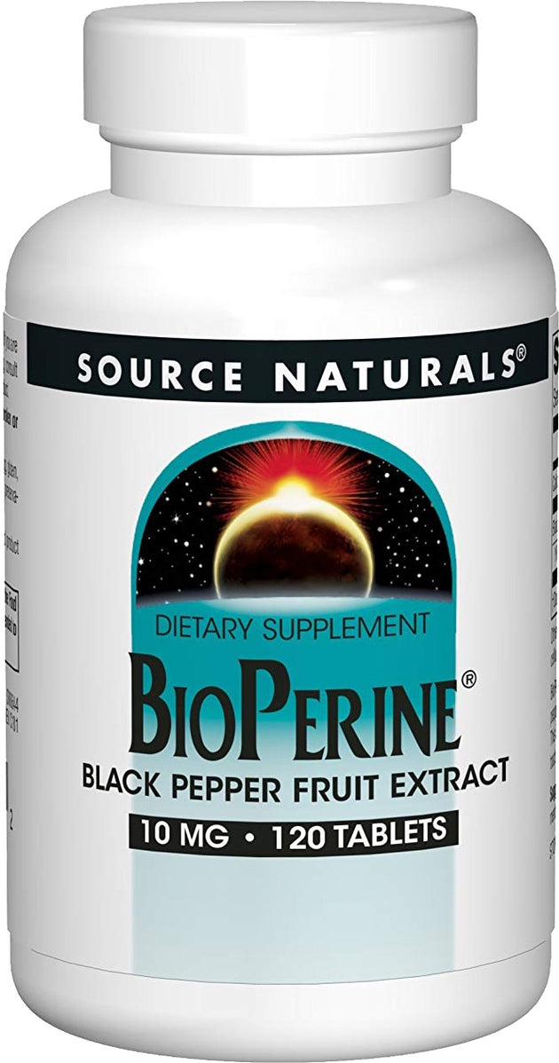 BioPerine® 10 mg, 120 Tablets , Brand_Source Naturals Potency_10 mg Size_120 Tabs