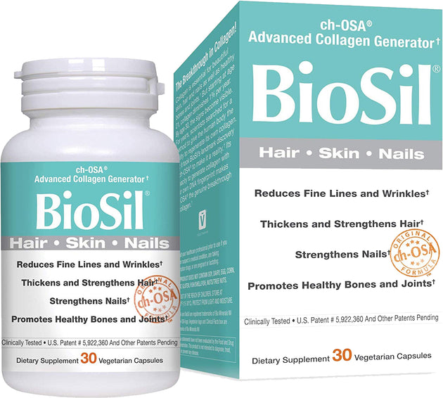 BioSil, 5 mg, 30 Vegetarian Capsules , Brand_Natural Factors Form_Vegetarian Capsules Potency_5 mg Size_30 Caps