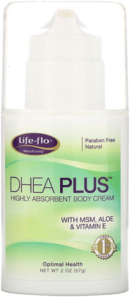 Dhea PLUS™ with MSM + Aloe + Vitamin E, 2 Oz (57 g) Cream