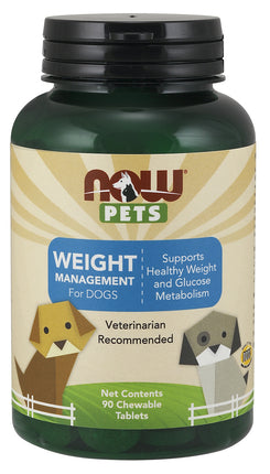 Weight Management Chewable for Dogs, 90 Chewable Tablets , Brand_NOW Foods Form_Chewable Tablets Size_90 Chewables