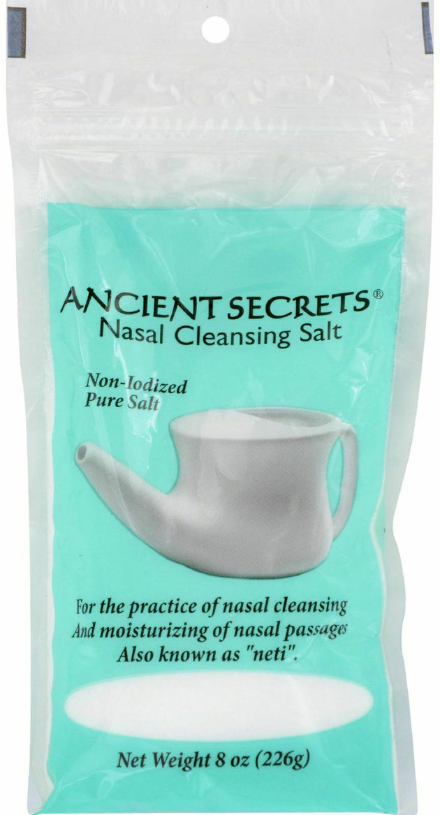 Nasal Cleansing Salt with Non-Iodized Pure Salt, 8 Oz (226 g) Powder , Brand_Ancient Secrets Form_Powder Size_8 Oz