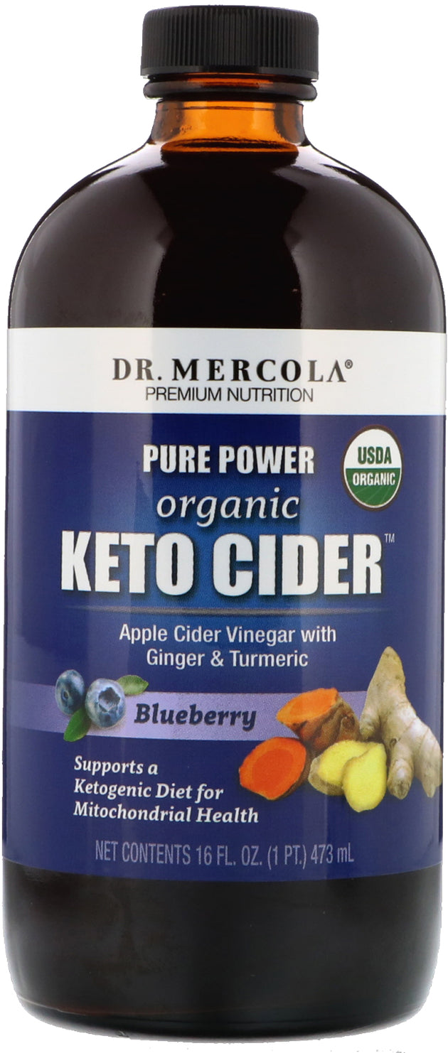 Pure Power Organic Keto Cider™, 16 Fl Oz (473 mL) Liquid , Brand_Dr Mercola Form_Liquid Size_16 Fl Oz