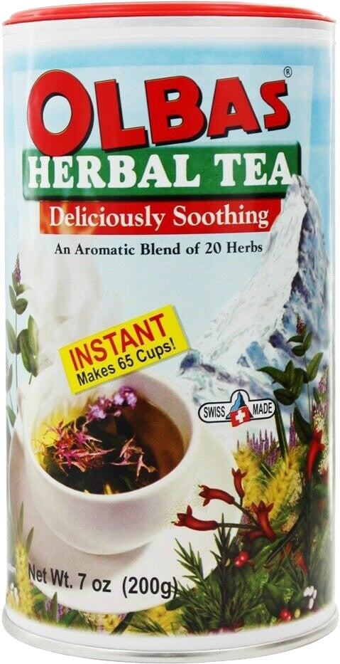 Deliciously Soothing Herbal Tea with an Aromatic Blend of 20 Herbs, 7 Oz (200 g) Tea Mix , Brand_Olbas Form_Tea Size_7 Oz