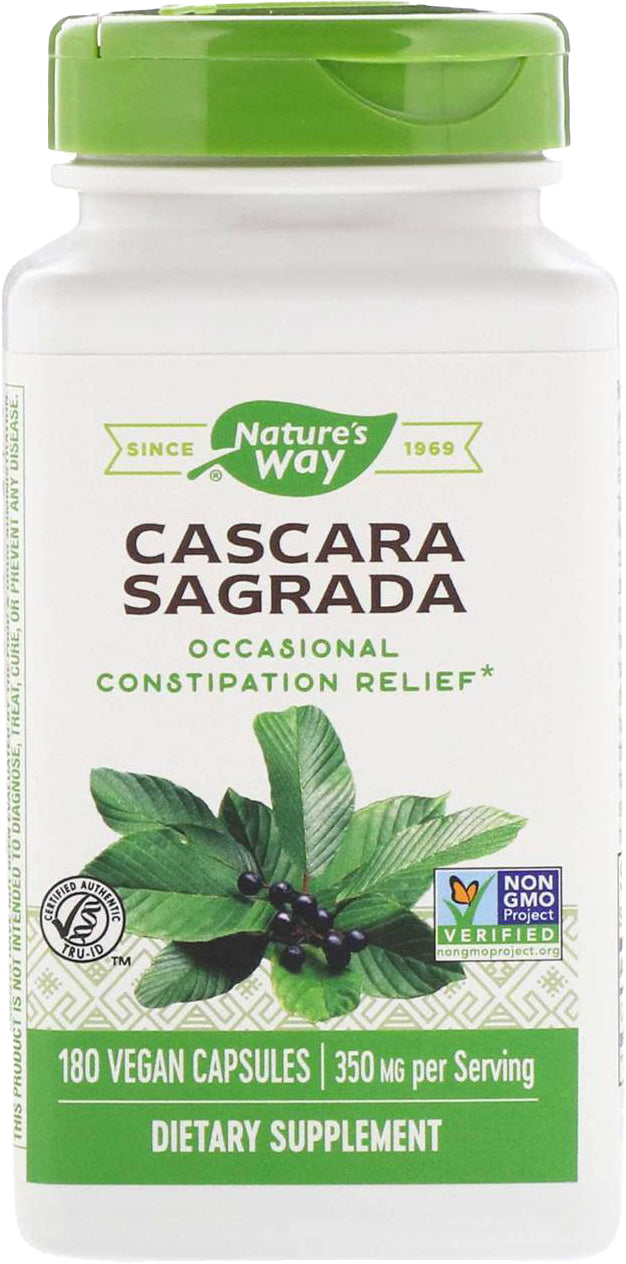 Cascara Sagrada, 350 mg, 180 Vegan Capsules ,