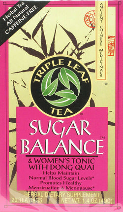 Sugar Balance, 1.4 Oz (40 g) 20 Tea Bags , Brand_Triple Leaf Tea Form_Tea Bags Size_1.4 Oz