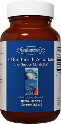 L-Ornithine-L-Aspartate, 100 g (3.5 oz) Powder , Brand_Allergy Research Group