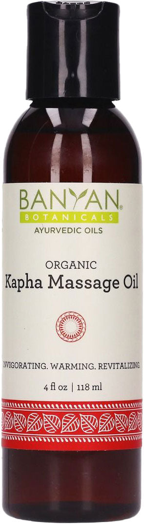 Kapha Massage (Organic), 4 Fl Oz (120 mL) Oil , Ayurveda Ayurveda Virya_Warming Brand_Banyan Botanicals Form_Oil Size_4 Fl Oz