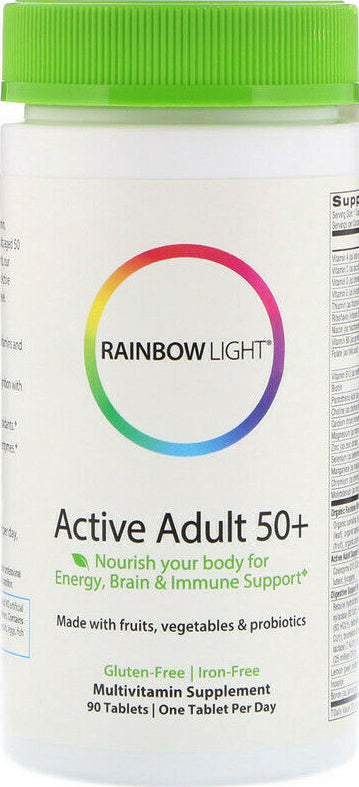 Active Adult 50+, 90 Tablets , Brand_Rainbow Light Form_Tablets Size_90 Tabs