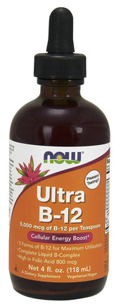 Ultra B-12 Liquid, 16 Fl Oz , Brand_NOW Foods Form_Liquid Size_16 Fl Oz