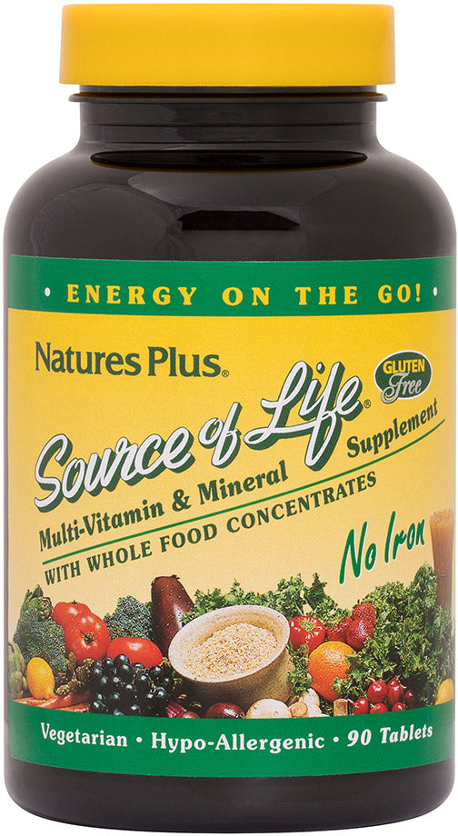 Source of Life® Multi-Vitamin & Mineral with No Iron, 90 Tablets , 20% Off - Everyday [On]