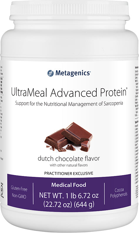 UltraMeal&reg; Advanced Protein, Chocolate Flavor, 20.74 Oz (588 g) Powder , Brand_Metagenics Form_Powder powder Size_23 Oz
