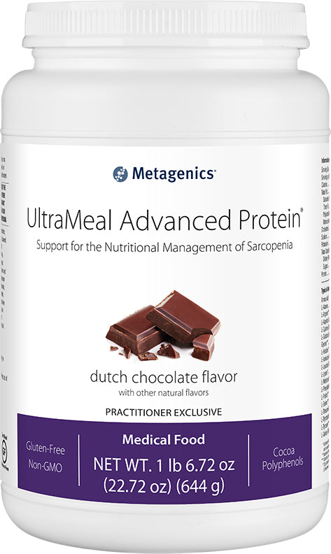 UltraMeal&reg; Advanced Protein, Chocolate Flavor, 20.74 Oz (588 g) Powder , Brand_Metagenics Form_Powder Size_23 Oz