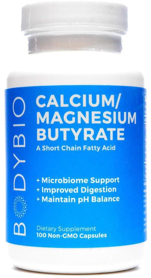 Calcium/Magnesium Butyrate, 600 mg, 100 Capsules , Brand_Bio Botanical Research Form_Capsules Potency_600 mg Size_100 Caps