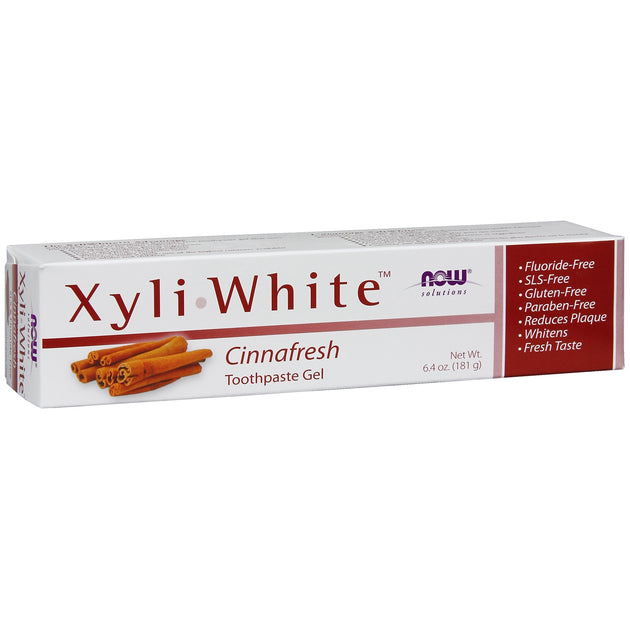 XyliWhite Cinnafresh Toothpaste Gel, 6.4 oz. , Brand_NOW Foods Form_Toothpaste Gel Size_6.4 Oz