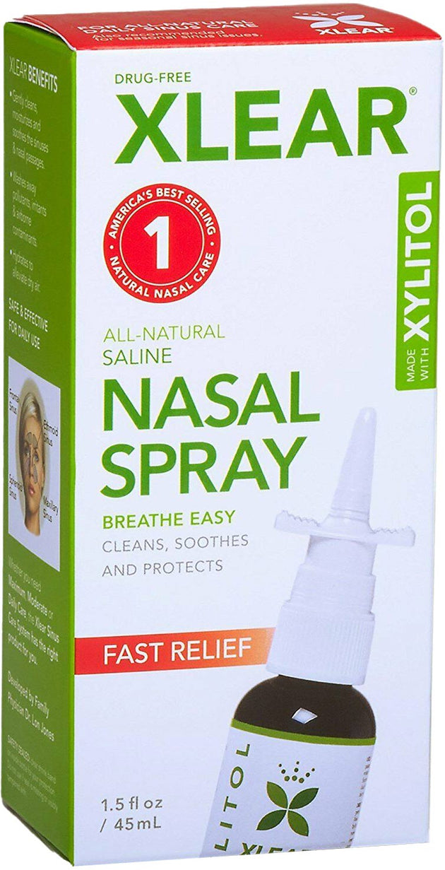 All-Natural Saline Nasal Spray, 1.5 Fl Oz (45 mL) Spray