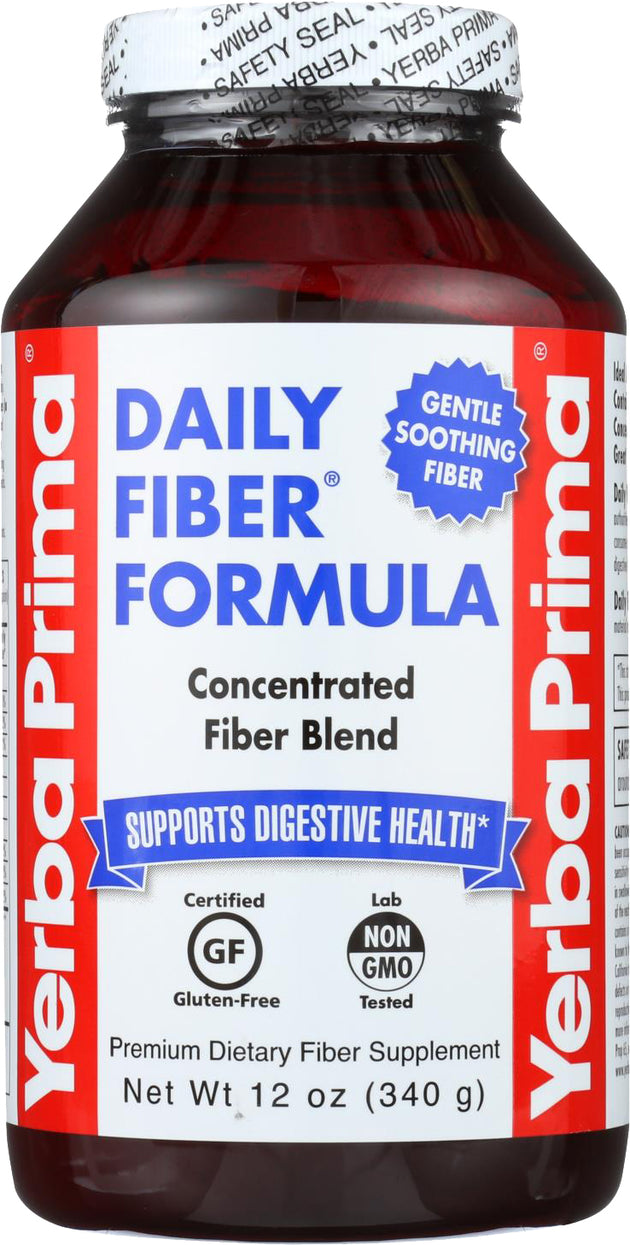 Daily Fiber® Formula, 12 Oz (340 g) Powder , Brand_Yerba Prima Form_Powder Size_12 Oz