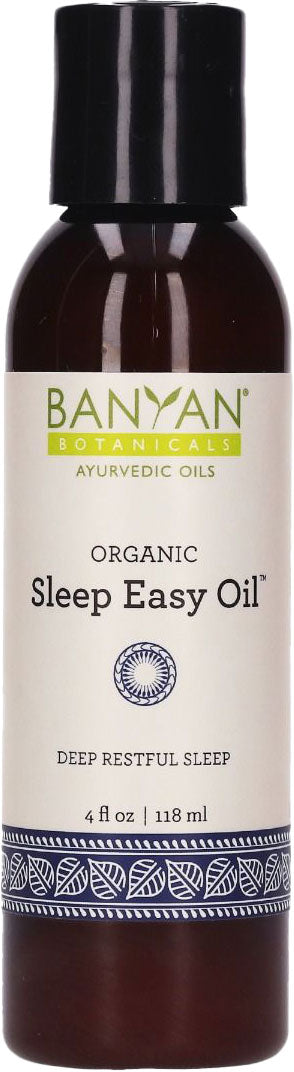 Sleep Easy Oil™ (Organic), 4 Fl Oz (120 mL) Oil , Ayurveda Ayurveda Virya_Slightly Cooling Brand_Banyan Botanicals Form_Oil Size_4 Fl Oz