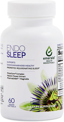 Endo Sleep, 60 Vegetarian Softgels , Brand_Emerald Health Form_Vegetarian Softgels Size_60 Softgels