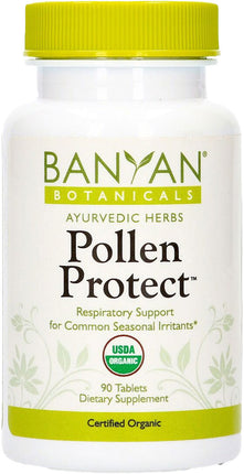 Pollen Protect™ (Organic), 500 mg, 90 Tablets , Ayurveda Ayurveda Rasa_Bitter Ayurveda Rasa_Pungent Ayurveda Vipaka_Pungent Ayurveda Virya_Cooling Brand_Banyan Botanicals Form_Tablets Size_90 Tablets