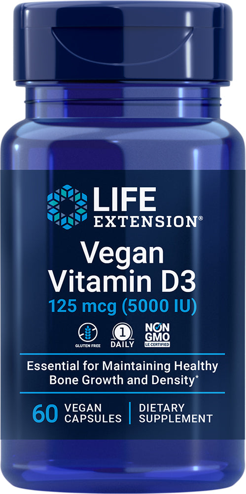 Vitamin D3, 5000 IU, 60 Capsules , Brand_Life Extension Form_Capsules Size_60 Caps