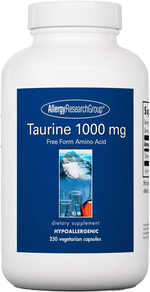 Taurine 1000 mg, 250 Vegetarian Capsules , Brand_Allergy Research Group