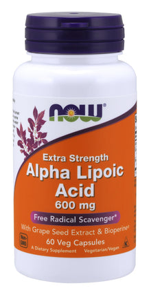 Alpha Lipoic Acid 600 mg Veg Capsules , Brand_NOW Foods Form_Veg Capsules Potency_600 mg Size_120 Caps