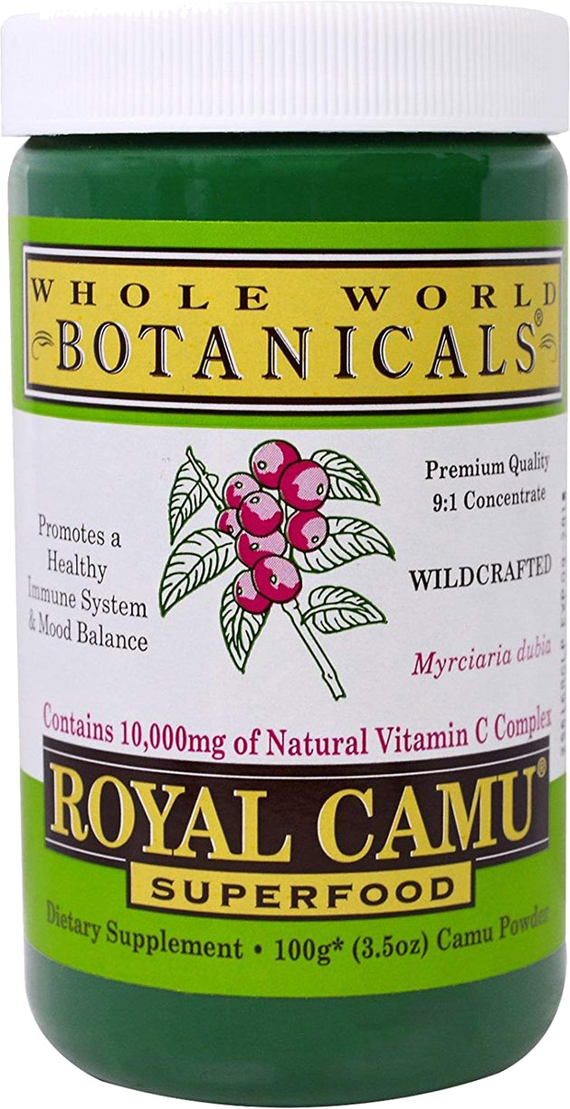 Royal Camu™ Superfood, 3.5 Oz (100 g) Powder , Brand_Whole World Botanicals Form_Powder Size_100 Caps