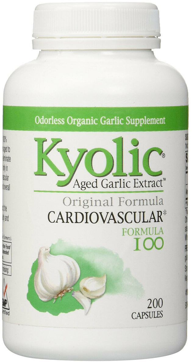 Aged Garlic Extract™ Hi-Po Cardiovascular Original Formula 100, 200 Tablets , Brand_Kyolic Form_Tablets Size_200 Tabs
